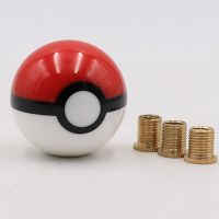 【DT】 hot  Rare Pokemon PokeBall Gear Shift Knob Shifter Lever Head 54mm Diameter