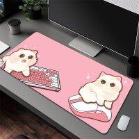 Otaku Gamer แผ่นรองเมาส์คอมพิวเตอร์ แมวน่ารัก HD พิมพ์ Mousepad แผ่นรองเมาส์การ์ตูนยางขนาดใหญ่