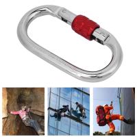 O-Shaped Carabiner รูปตัว O สกรูล็อค carabiner 25kn SC-404W เครื่องมือปีนหน้าผากลางแจ้ง