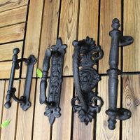 European Style Retro Nostalgic Garden Courtyard Cast Iron Barn Door Handles Gate Handle Door Hardware