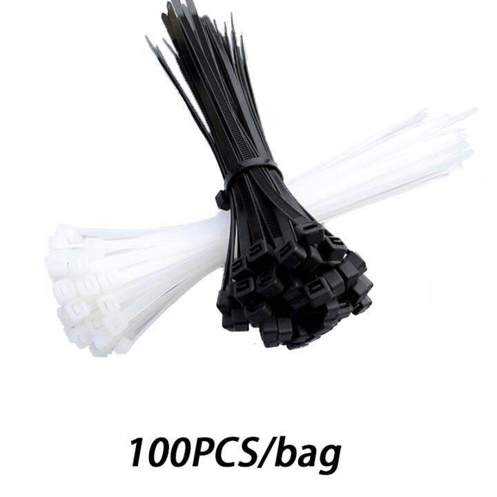 100pcs-1-9x100-2-7x150-2-7x200-nylon-cable-tie-self-locking-plastic-loop-wire-black-wrap-strap-zip-organizer-fasten-tension-belt