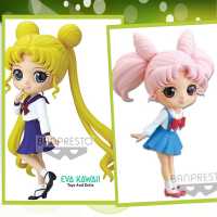 ฟิกเกอร์ Sailor Moon แท้ มือ 1 นำเข้าจากญี่ปุ่่น  Figure Pretty Guardian Sailor Moon Eternal  USAGI TSUKINO (Ver.A) และ Chibiusa Tsukino (Ver.B) Q posket