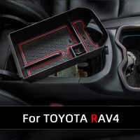 ที่จัดเก็บกล่องเก็บของภายในรถสำหรับโตโยต้า RAV4 2021 2022ที่วางแขนคอนโซลกลาง2023