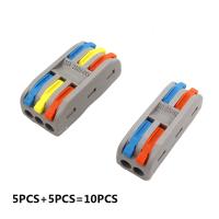 Conectors New Color 222-412 413 Mini Fast Compact Wire Wiring Connector Universal Conductor 222 Push-in Terminal Block