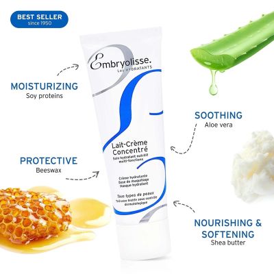 Embryolish Milk-concentrated Cream, Face Cream &amp; Makeup Primer - Shea Moisture Cream for Daily skinare-ครีมบำรุงผิวหน้า