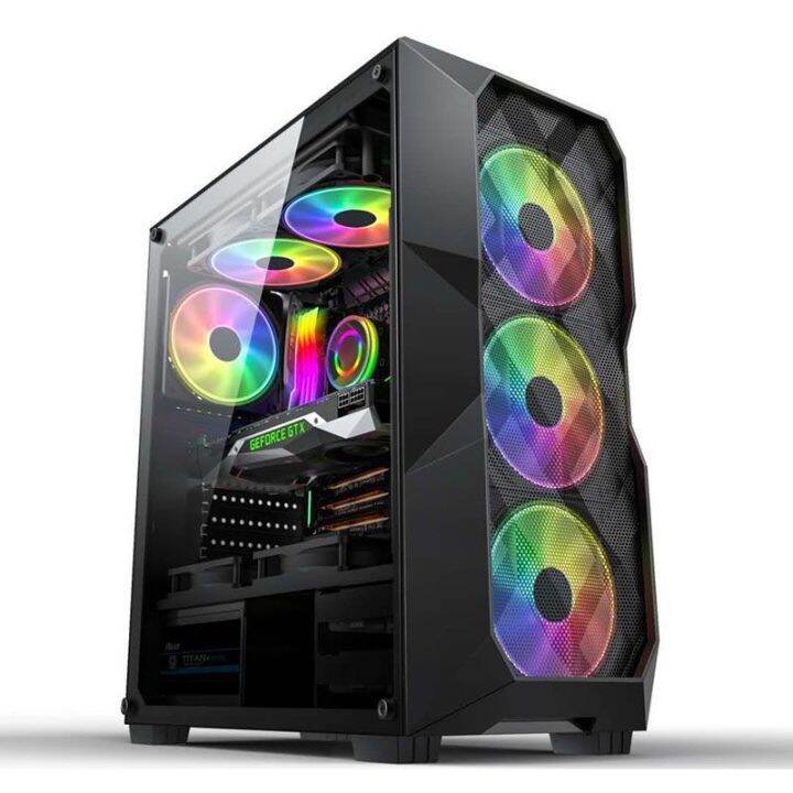 Computer Case Mid Tower Gaming Case Bk CPU Casing | Lazada PH