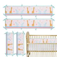 Crib Rail Covers 4PCS Bed Bumpers for Toddler Bed Bumpers Crib Padding for