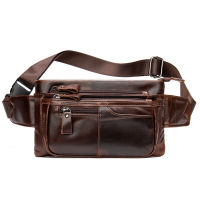 Casual Men Waist Bags Genuine Leather Belt Bag Men Fanny Pack Fashion Mens Waist Pack Money Belt Hip Bag Belts Pouch Bag