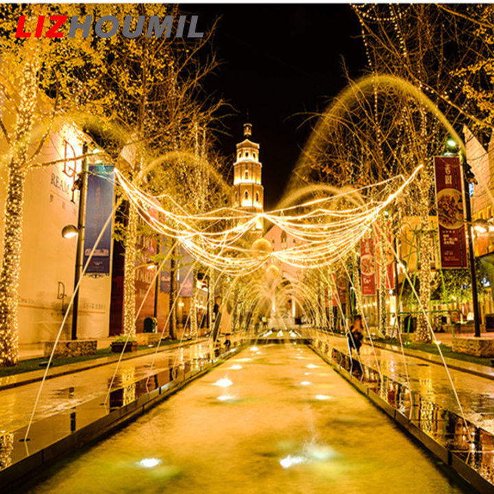 lizhoumil-ไฟ-led-216ดวงยาว5เมตร-ไฟสาย-led-8โหมดสำหรับงานปาร์ตี้สติกเกอร์ตกแต่งเวทีสวนพร้อมปลั๊ก