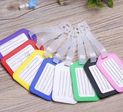 10PCS/LOT Travel Accessories Luggage Tag Suitcase ID Address Holder Baggage Boarding Tags Portable Label High Quality Wholesale