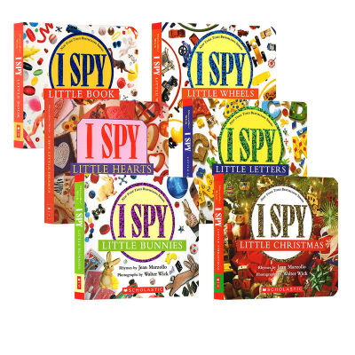 I spy little visual discovery paperboard Book 6 volumes for sale in English original American National childcare publication award wonderful Puzzle Book