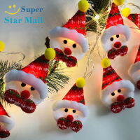 Supermall Christmas Snowman ไฟ Led String ประหยัดพลังงานโคมไฟต้นคริสต์มาสเครื่องประดับสำหรับตกแต่งบ้าน