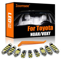 Zoomsee ภายใน LED สำหรับ Toyota NOAH VOXY 60 70 80 R60 R70 R80 2001-2018 2019 2020 2021 Canbus หลอดไฟโดมแผนที่ชุดไฟ