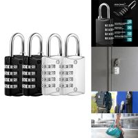 , 4 Digit Lock with Metal Code Lock, Weatherproof, Suitcase Lock, Combination Lock for Locker,Gym