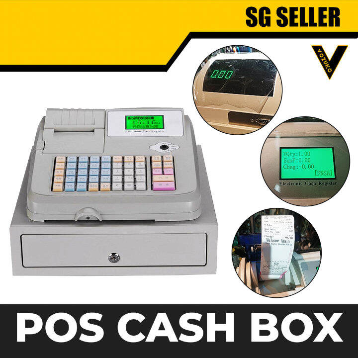 [SG SELLER] POS Electronic English Cash Register Box Counter Machine