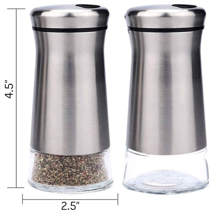 stainless-steel-salt-and-pepper-shakers-set-with-glass-base-with-adjustable-holes