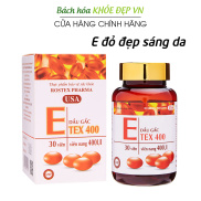 Viên uống đẹp da Vitamin E Đỏ 400 UI, dầu gấc