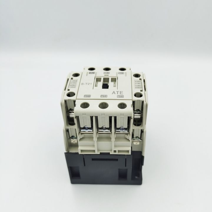 model-s-t21-ate-magnetic-contactor-แมกเนติก-คอนแทกเตอร์-220vac-50-60hz-ith-32a-คอนแทกช่วย-2no-2nc-ac-3-220v-4kw-20a