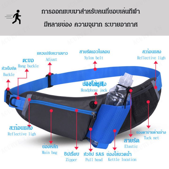 acurve-กระเป๋าเอวแบบหลากหลายใช้ได้หลายรูปแบบ-สำหรับมาราธอนและกิจกรรมการออกกำลังกาย