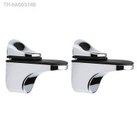 ۩◊▥ 2pcs Adjustable 3-20mm Wood Shelf Bracket Wall Mount Glass Shelf Bracket Fish Mouth Glass Clamp