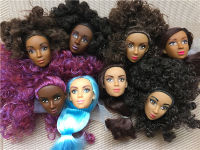 Rare Global Limited Edition Doll Head Black Skin Princess Doll Head Girl DIY Dressing Hair Toys Favorite Collection