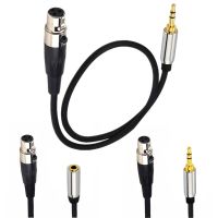 Stereo Audio 3.5mm 1/8 quot; TRS Male amp; Female Plug To 3 Pin Mini XLR Female Audio Cable 0.5m 1.5m