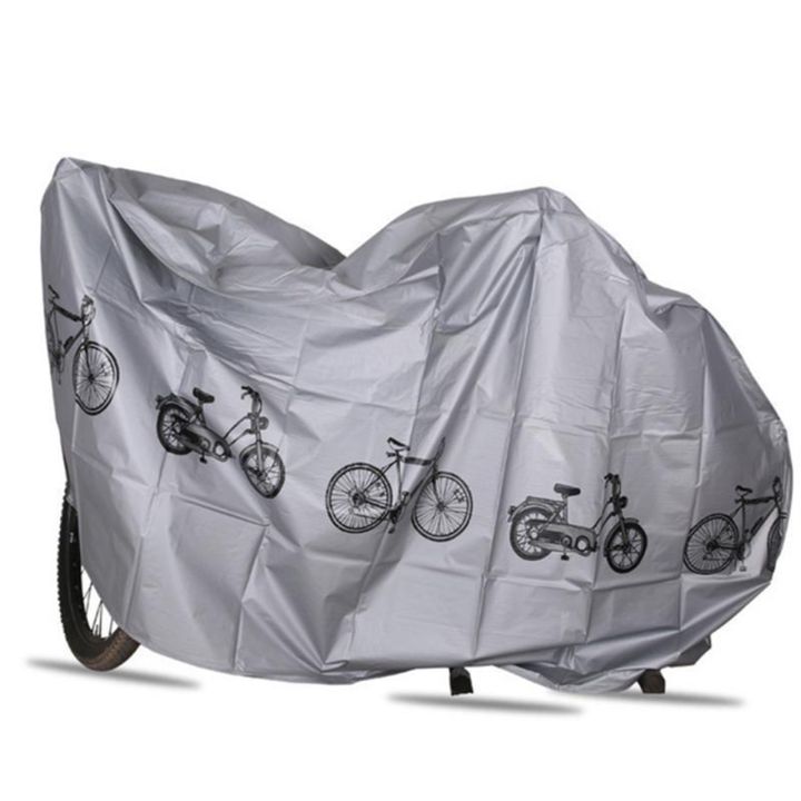 เคสจักรยาน210x100ซม-อุปกรณ์รถจักรยานผ้าคลุมฝุ่นกันฝุ่นสีเทาทนทาน