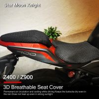 สำหรับคาวาซากิ Z900 Z400 Z 900 Z 400เบาะหลังฝาครอบตาข่าย Bantal Alas คูลตาข่าย3D กันน้ำอุปกรณ์เสริมมอเตอร์ไซค์