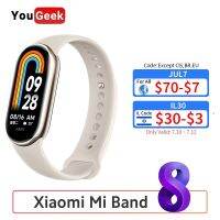 New Xiaomi Mi Band 8 Smart Bracelets 1.62 AMOLED Display Blood Oxygen Heart Rate Monitoring 190mAh Battery 150+ Sport Modes Smartwatches