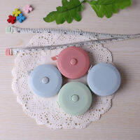 Mini Automatic escopic 1.5m tape cut sewing tape plastic measuring clothing three circumference soft ruler custom printing