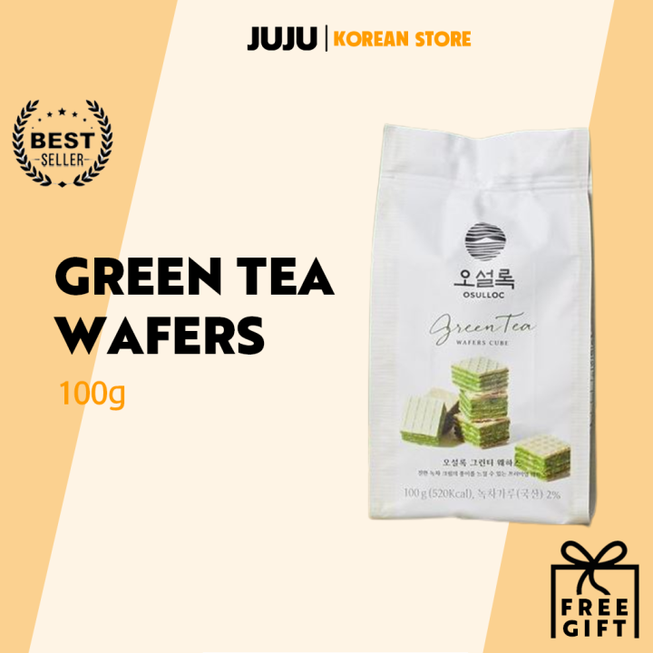 Osulloc Green Tea Wafers Cube 100g Lazada