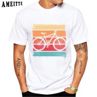 Classic Fixed Gear Fixie Bicycle T Shirt Summer Men Short Sleeve Vintage Bike Art Cycling Sport Lover Boy Casual Tops White Tees XS-6XL