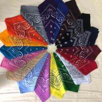 ¤  100  Cotton Hip-hop Bandanas Unisex Headwear Hair Band Scarf Scarves Wristband Vintage Pocket Towel Magic Head Square Shawl