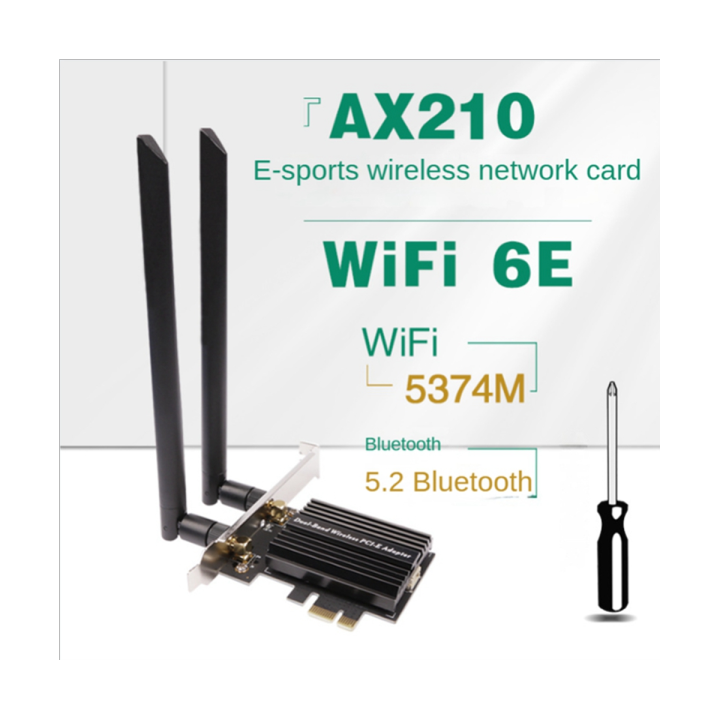 1set-wi-fi-6e-pcie-wireless-network-card-bluetooth-5-2-pci-express-802-11ax-ax210-wifi-card-pcie-wireless-network-card