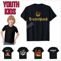 2023 new100 Cotton Youth Kids Deutschland Flag of german I love from Germany T-Shirt For Children T Shirt Family Tops Boy Girl Tee