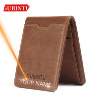 【CC】 Gubintu Thin Leather Men Wallets Card Holder Multifunctional Brand Purse Business