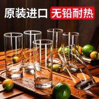 [Damage guarantee] Ocean imported glass cup home living room transparent heat-resistant tea juice set top