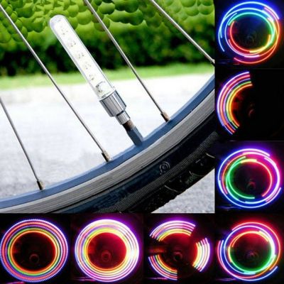 SCAPE ใหม่ล่าสุดอุปกรณ์เสริมจักรยานโคมไฟความรู้สึกไฟ LED เปลี่ยนสีได้โคมไฟยางล้อไฟนีออนพูดไฟรถจักรยานวาล์วฝาสูบ