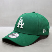 เกาหลี NEWERA หมวกผู้หญิงแบรนด์หมวกยอดแหลม MLB หมวกเบสบอลคลาสสิกขนาดใหญ่หมวก LA สีเขียว