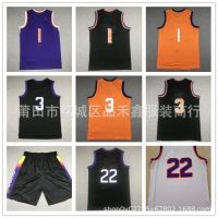 ⊙✈♈ SUNS 1 Booker 3 Paul 22 Ayton City Edition embroidered jersey