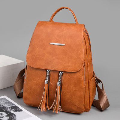 Womens Backpack 2023 Womens New Street Fashionable Simple Computer Bag Large Capacity Travel Backpack 2023