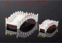 [COD] 1/75 white plastic arch bridge for architecture decoration