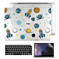 เคสมือถือ HD พร้อมตัวป้องกันหน้าจอ และตัวป้องกันคีย์บอร์ด สําหรับ MacBook Pro Air 13 14 M1chip A2338 A2337 A2442 Pro 13 A2251 A2289 A1706 A1706 A1989 A2159 Air 13 A2179 A1466 A1932