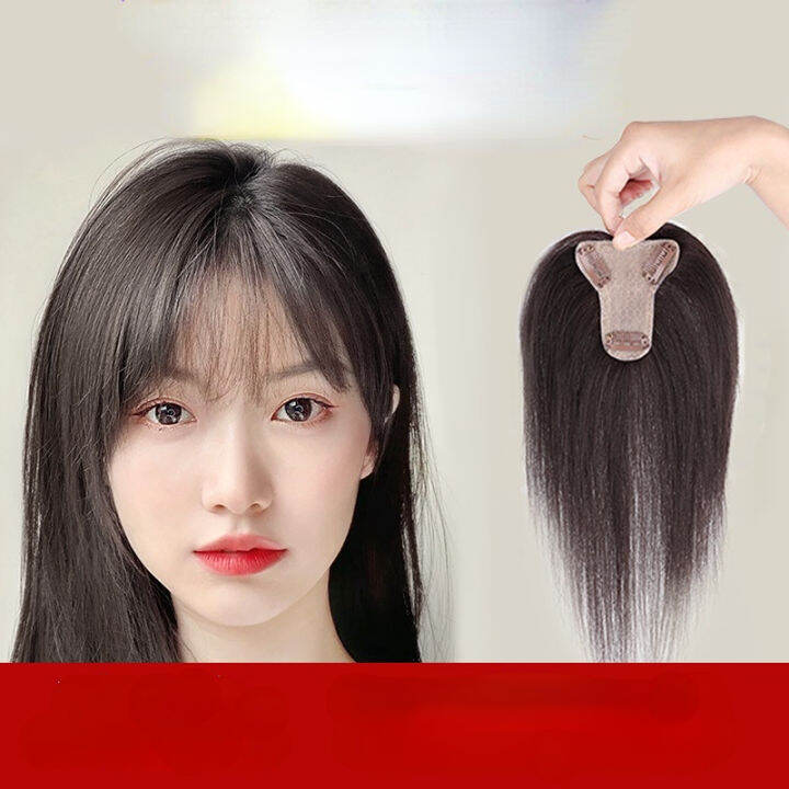 Wig Piece Female Bangs Wig Cover White Hair No Trace Ultra Thin And Lifelike Hair Lazada Ph 3191