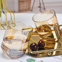 Creative Oblique Wine Set European Whiskey Glass Wine Bottle Party Decoration Bar Sets Lead Fre Milk Water Glass