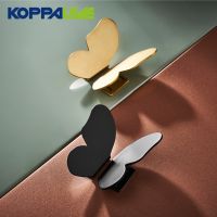 ☽✽ KOPPALIVE Black Luxury Brass Handles Shoes Cabinet Wardrobe Cupboard Door Handles Gold Butterfly Pulls Drawer Nordic Knobs