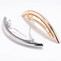 【cw】 CoolWomen HairMetal Gold/Silver Plain ARC Tube Big Hairgrip Hairpin ！