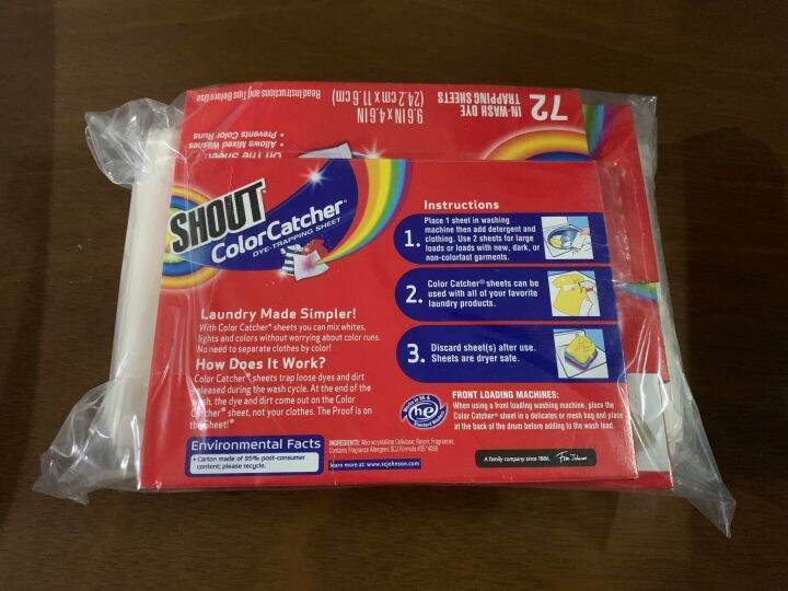 Shout Color Catcher Sheets for Laundry Lazada PH
