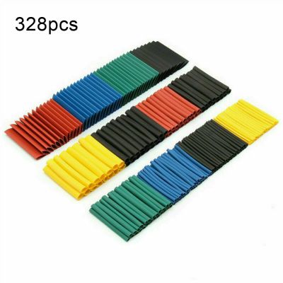 328pcs Assortment Electronic Wrap Wire Cable Insulated Polyolefin Heat Shrink Tube Ratio Tubing Insulation Dropshipping Sale Cable Management