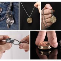 Metal Gyro Fingertip With Light Luminous Pendant necklace key chain Luminous Finger Pressure Reduction Toy Fidget Spinner